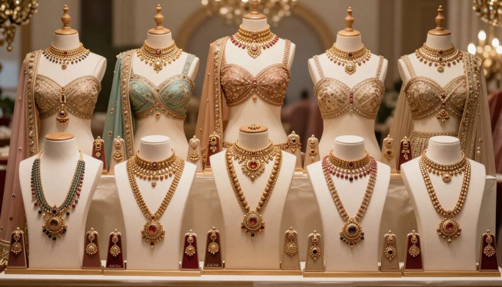 matching jewellery with necklines and outfit colours